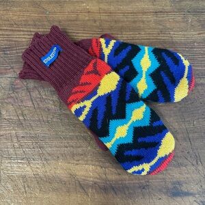 Pendleton Merino Wool Mittens Colorful One Size